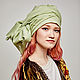 Convertible turban of pistachio cotton. Turban. TURBAN SVS. Online shopping on My Livemaster.  Фото №2