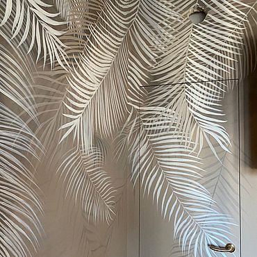  ручной работы. Ярмарка Мастеров - ручная работа Роспись стен «Перья». Handmade.