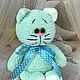 Вязаная игрушка вязаный котик. Амигуруми куклы и игрушки. Рыжий кот (магазин вязаных идей). Ярмарка Мастеров.  Фото №5