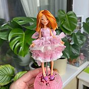Авторская шарнирная кукла. 11 см