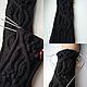Fingerless gloves long knitted vine, black W1. Mitts. HOBBIMANIYA. My Livemaster. Фото №6