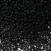 Материалы для творчества handmade. Livemaster - original item 10g Toho Beads 11/0 49F black Japanese Toho beads neprozr mats. Handmade.