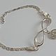 Infinity Charm Bracelet pendant '9' made of 925 silver. Chain bracelet. marusjy. My Livemaster. Фото №4