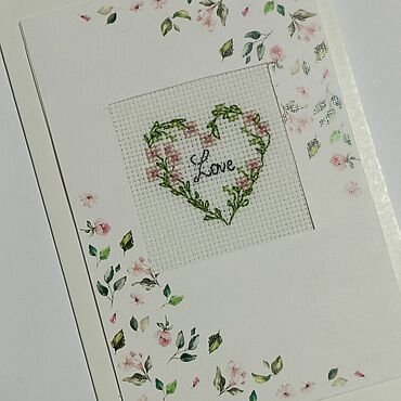 Открытки ручной работы. Ярмарка Мастеров - ручная работа Открытка "Сердце". Handmade.
