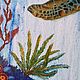 Order Painting underwater world Sea Turtle oil painting. Kind paintings by Irina Belozerova. Livemaster. . Pictures Фото №3