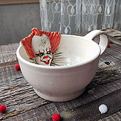 Посуда handmade. Livemaster - original item Mugs and cups: Pennywise clown, It (Pennywise, it). Handmade.