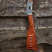 Сувениры и подарки handmade. Livemaster - original item Case with bandolier on the butt of the Winchester carbine. Handmade.