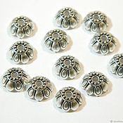 Материалы для творчества handmade. Livemaster - original item Caps for beads antique silver. pcs. Handmade.