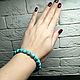 Turquoise bracelet, bracelet with stones, gift turquoise bracelet. Bead bracelet. Irina Moro. Online shopping on My Livemaster.  Фото №2
