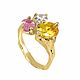 Женское Кольцо Серебро с Камнями Нужных Вам Цветов. Кольца. Hover Jewelry. Интернет-магазин Ярмарка Мастеров.  Фото №2