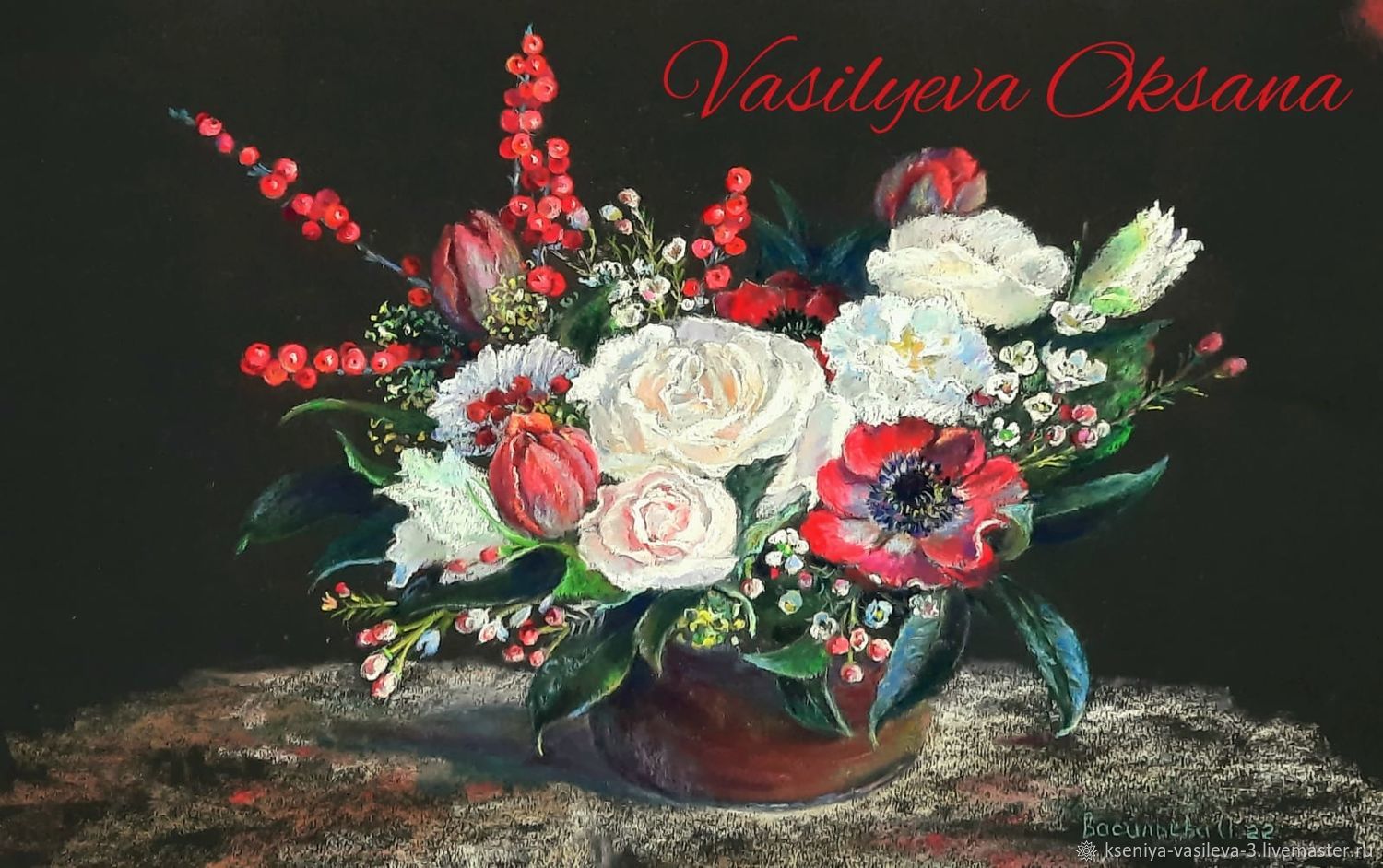 Картины: Картина пастелью Букет цветов 2022 в интернет-магазине Ярмарка ...