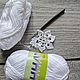 Салфетка с эффектным цветочным узором. Салфетки. Лемех Рукописные иконы. Ярмарка Мастеров.  Фото №6