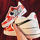 Order Customization painting of Fc Spartak sneakers A gift to fans of the Fratria. nataliadenimart. Livemaster. . Sneakers Фото №3
