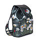Order Backpack ' Embroidery daisies'. Pelle Volare. Livemaster. . Backpacks Фото №3