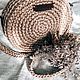 Заказать Круглая сумка из джута. Алёна  (jute with soul ). Ярмарка Мастеров. . Сумка через плечо Фото №3