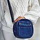 Круглая crossbody из джинсы "Лавандовый деним", Сумка через плечо, Нижний Новгород,  Фото №1