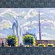  Oil etude ' View of Ostankino», Pictures, Moscow,  Фото №1