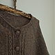 Brown jacket with buttons 'Truffle' Irish yarn. Cardigans. SolarisArtis. My Livemaster. Фото №4