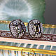 Gemelos Conde De Montecristo. Gemelos negros de las mujeres de los hombres con el cristal. Cuff Links. LADY-LIZA jewelry shop. Ярмарка Мастеров.  Фото №4