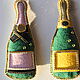Коллекционная елочная игрушка " Moet & Chandon rose". Елочные игрушки. Country lavka. Ярмарка Мастеров.  Фото №4