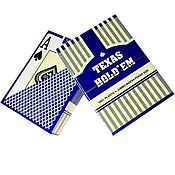 Активный отдых и развлечения handmade. Livemaster - original item Texas Holdem cards 100% plastic, blue shirt 55 pcs.. Handmade.