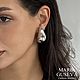 Серьги серебристые капля bottega limited edition. Серьги классические. MARIA GUSEVA Fashion Jewelry. Ярмарка Мастеров.  Фото №6