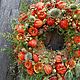 Венок из сухоцветов Осенний флёр. Интерьерные венки. borodina livеstyle. Ярмарка Мастеров.  Фото №4