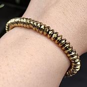 Украшения handmade. Livemaster - original item A bracelet made of beads shining natural stone hematite. Handmade.