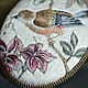 Заказать  "L'Oiseau Avec une Clé". EmbroideryART (vasilevamaria). Ярмарка Мастеров. . Брошь-булавка Фото №3