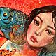 Заказать Девушка и рыбы (Girl and pisces). Мастерская MarFairy. Ярмарка Мастеров. . Картины Фото №3