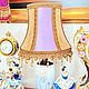 Винтаж: Royal Copenhagen — антикварная настольная лампа с авторским абажуром, Лампы винтажные, Ульм,  Фото №1