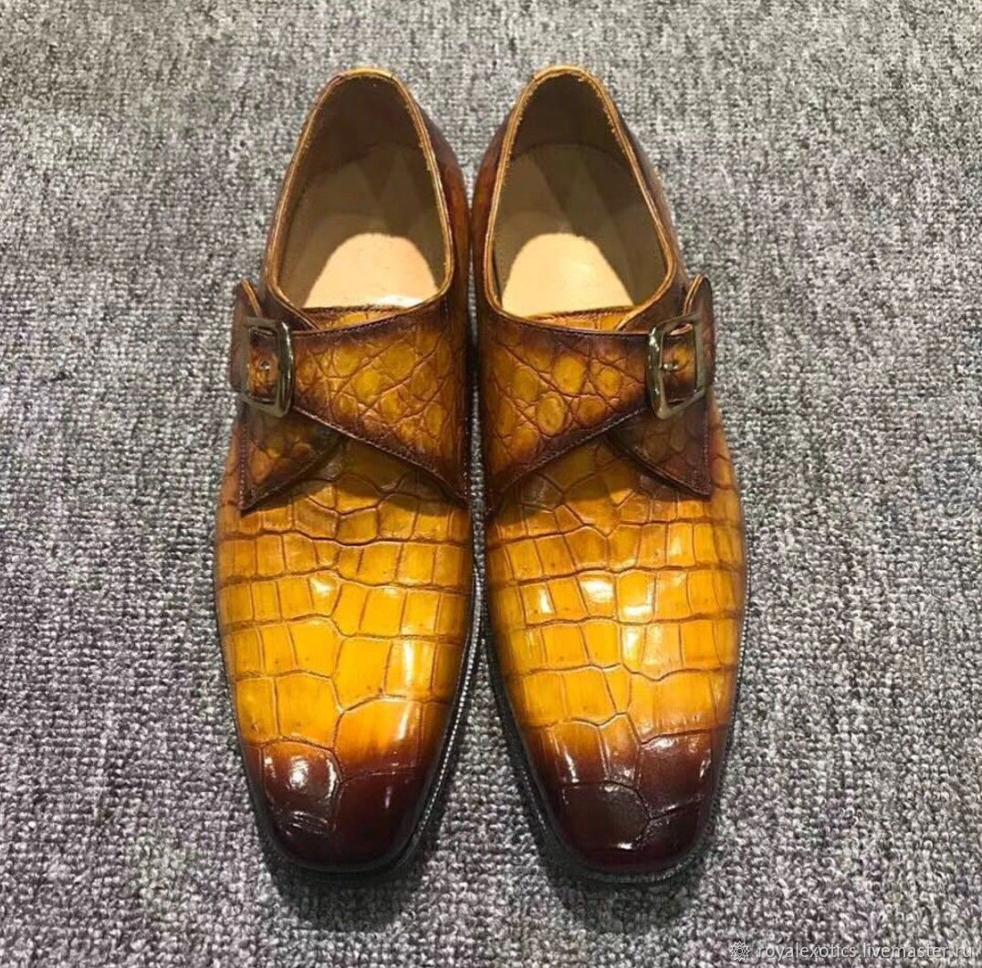 Stylish crocodile leather shoes, premium, Shoes, St. Petersburg,  Фото №1