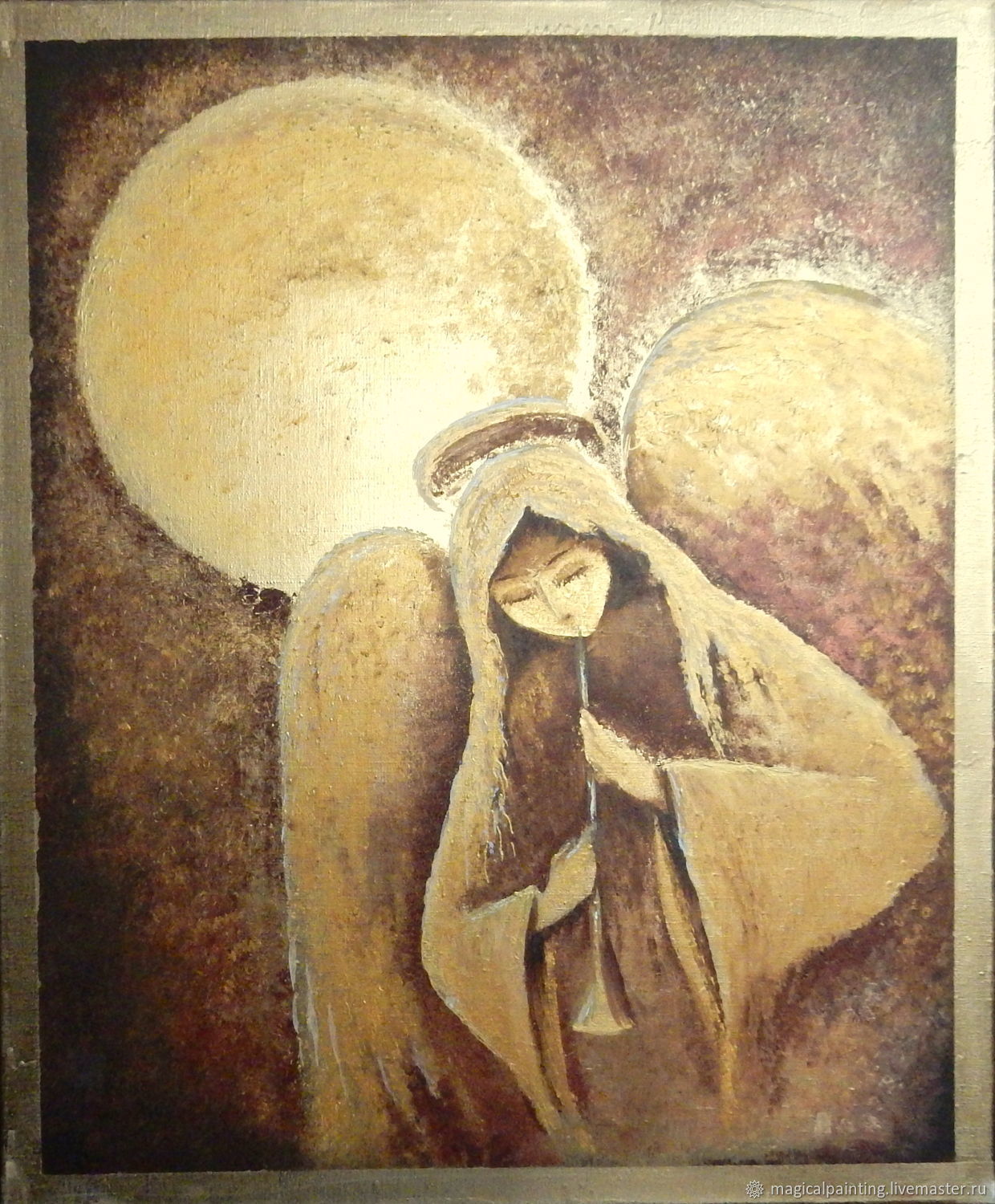 Ангел картина с поталью