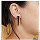 Order Earrings rectangular wood. Wooden jewellery. Livemaster. . Stud earrings Фото №3