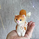 Котик / кошечка (в наличии). Игрушка из шерсти. Войлочная игрушка. Olgamurkot. Ярмарка Мастеров.  Фото №6
