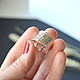 Широкое серебряное кольцо с чеканкой, Кольцо на весь палец, Санкт-Петербург,  Фото №1