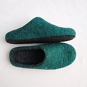 Обувь ручной работы handmade. Livemaster - original item Felted slippers on the sole. The base model.. Handmade.