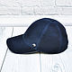 Baseball cap made of genuine suede, dark blue color, in stock!. Baseball caps. SHOES&BAGS. Online shopping on My Livemaster.  Фото №2