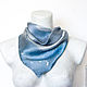 Gray Cat Silk Hand Dyed Scarf Painted Art Scarf. Shawls1. color-dot. Online shopping on My Livemaster.  Фото №2