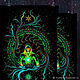 Psychedelic UV painting Crystal Elf. Ritual attributes. Fractalika. My Livemaster. Фото №5