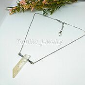 Серьги из серебра 925 и топазов с фианитами