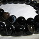 Natural black agate. Beads1. Elena (luxury-fittings). Online shopping on My Livemaster.  Фото №2