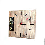 Скандинавские настенные часы из дерева бесшумные часы