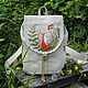 A copy of the product: Linen backpack 'Fox and fern', Backpacks, Rybinsk,  Фото №1