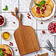 Cutting board made of oak with a small sprig. Free shipping, Cutting Boards, Cherepovets,  Фото №1