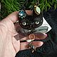 Brooch made of beads and crystals cat 'Salvador Coty'. Brooches. yuliyamashukova. Online shopping on My Livemaster.  Фото №2