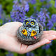 An owl in a nest with a ladybug, Toys, Moscow,  Фото №1