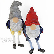 Сувениры и подарки handmade. Livemaster - original item Toy for the Christmas tree Gnome gnome (Christmas tree toys gnomes). Handmade.