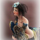 Авторская кукла Синяя Птица Сирин. Куклы и пупсы. Авторские куклы от Кристины Мейнэр. Ярмарка Мастеров.  Фото №5