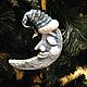 Ватная игрушка на елку "Месяц день и ночь". Елочные игрушки. DIY-Christmas toys. Интернет-магазин Ярмарка Мастеров.  Фото №2